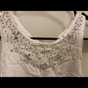 Hollister sleeveless jeweled top